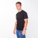 T -shirt male plain, black color, size 56