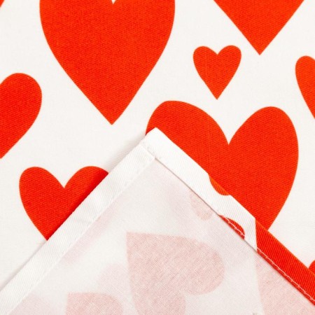 Ethel towel Red Hearts 40x73cm, 100% cotton, sarzha 190 g/m2-3