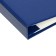 A4 course folder, boumvinyl, scallops/cassation, without paper, blue color (capacity up to 300 sheets)
