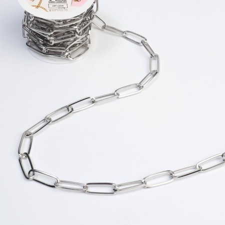 A bag for a bag, iron, 22 × 7 mm, 3 ± 0.1 m, silver color-1