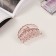Hair crab "Florian" (set of 3 pcs) arc wave, 6.5 and 4 cm, pink