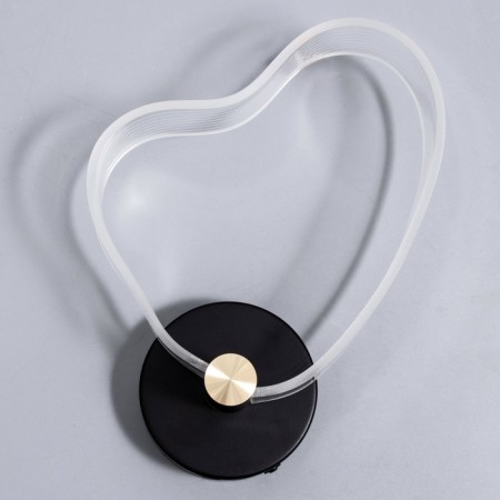 Bra "Heart" LED 8W 3000-6000K Black 25x20x6cm-5