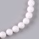 Beads made of natural stone "White Agat" set 36 pcs., Size 1 pc. - 10 mm