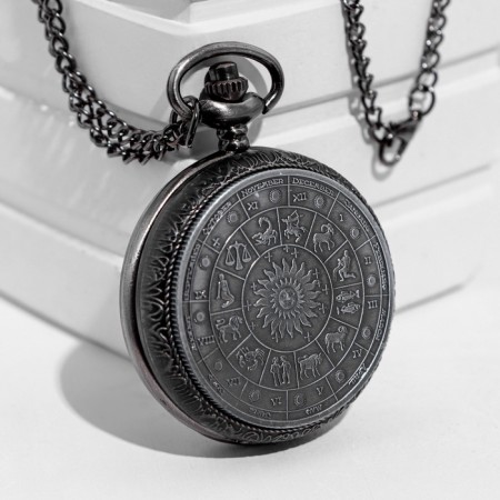 Pocket clock "Signs of the zodiac", quartz, d dial - 3.5 cm-5