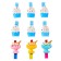 A set of decorative clothespins "Sweet World" 9 pcs.
