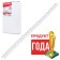 Metal springs for binding 100 pieces, 6.4 mm (for stitching 2-20 sheets), white