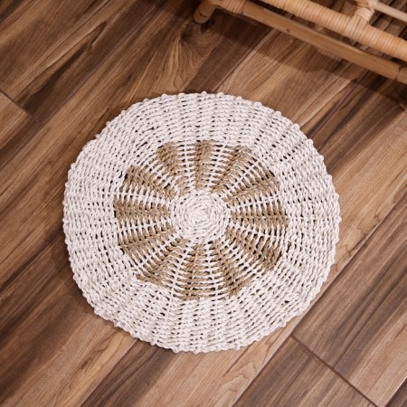Wicker rug round 50 cm-1