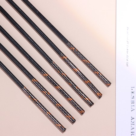A set of candles in a cake, 6 pieces "Shine", blue with black, 17 cm-3