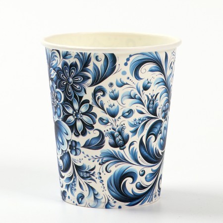 A one -time paper glass "Gzhel", 250 ml-1