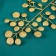Decor shine "Treens with circles" 16x27 cm, mix