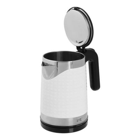 Electric kettle IRIR IR-1367, metal, 1.8 l, 1500 watts, white-black-6
