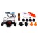 DIY FUNKY TOYS machine, metal, with accessories, gray, 13 cm