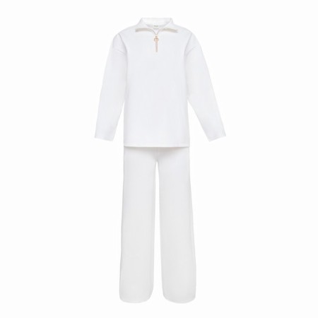 Costume (jumper, trousers) minku: casual collection Ecrew color, size 52-6