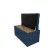 Puff with a lid and weighting, 800 × 400 × 420 mm, bingo velor, Denim color