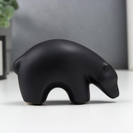 Souvenir Ceramics "Black Bear" 6.8x5x11.5 cm
