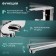 Bath mixer Zein Z2741, pour 30 cm, with a button, cartridge 35 mm, shower set, chrome