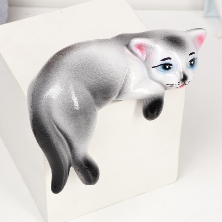 Figure "Vaska kitten" 14x19cm, gray-2
