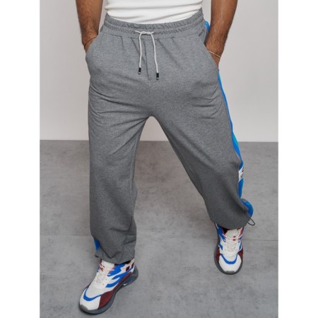 Sports male pants, size 48, gray color-17