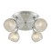 Samba chandelier, 4x75W E27 aluminum, chrome