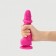 STRAP-on-me Realistic Dildo phalloimitator with mobile skin, fuchsia s, 17 cm