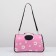 Bag - carrying for animals "flowers", pink, size m, 40 x 21 x 27 cm