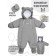 Snowy Travel transformer overalls winter, height 68 cm, color gray color