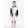 Terry robe for a boy, height 110-116 cm, white color