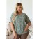 Female blouse, size 50, green color