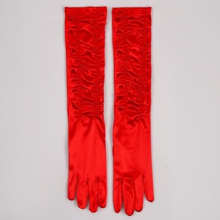 Carnival accessory - gloves with assembly, red color-3