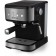 Brayer BR1114 coffee machine, Rozhkova, 1100 watts, 1.5 l, cappuccino, black-silver-silver