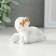 Polystone souvenir "Snowty angel hugs heart with patterns" 9x4.5x5 cm