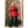 Female coat, size 42, red color
