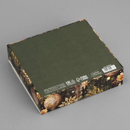 Folding Gift Box "Fairytale New Year", 20 x 18 x 5 cm, without tape, New Year-5