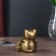 NECSK Polystone Bronze "Cat Mani-Neko with kittens" 7.5x6.5x7 cm