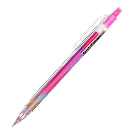 Mechanical pencil 0.7 mm Erichkrause "Galaxy" HB, with an eraser, trihedral case, tube, mix-2