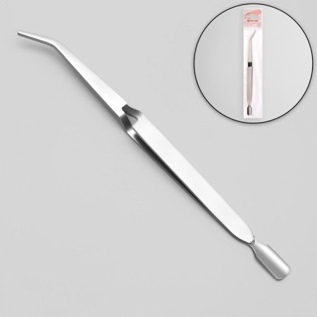 Pinzet-Shaber for nail extension, 16.5 cm, silver color-1