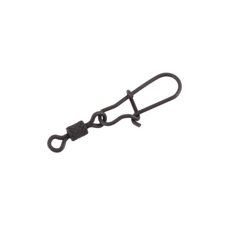 Swerting with a fastener Namazu Pro Rolling Ribbed Swivel, Carbon, R.10, Test-13 kg-3