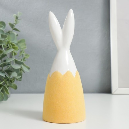 Souvenir ceramic "Bunny in the shell" yellow phlock 15.7x6.1x6.1 cm-2