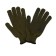 Garden gloves, x/b, knitting grade 10, 5 threads, 3-layer, size 10, with PVC dots, green, “olive”