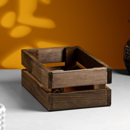Kashpo wooden 26x16x10 cm natural rosewood-1