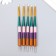 Tools for modeling and giving a strip of a strip NR 5pcs 14.5cm wood, rubber, metal 92425