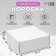 Self -charged box, white, 25 x 25 x 9.5 cm