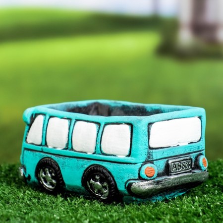 Pot "Bus Bon" Green, 14x8x7cm-4
