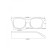 Ready glasses east 8852, burgundy color, bending pipe, -6