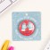 New Year of the setting icon d = 35 mm "mittens" 6.5x6.5 cm