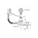 AKVater bath siphon, 1 1/2 "x40 mm, adjustable, with corrugation 40x40/50 mm