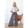 Female trousers, size 48, gray color