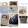 Handles for the bag wooden, 10 × 17 cm, 2 pcs, dark brown color