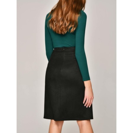 Women's skirt Office Chic, size XS, Black color-1