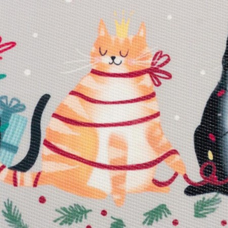 New Year's napkin on the Meow Year PVC table, 40x29 cm-2
